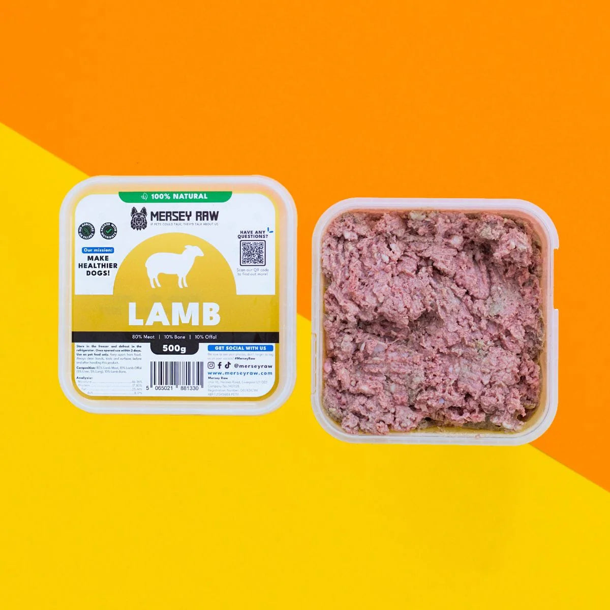 Mersey Raw Lamb 500g