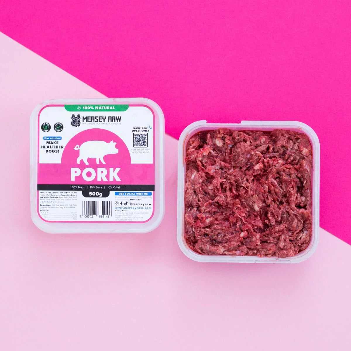 Mersey Raw Pork 500g
