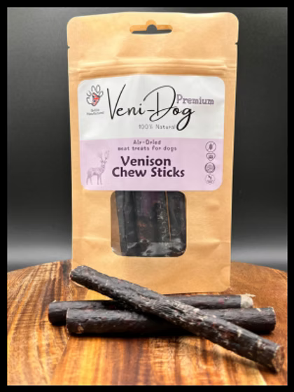 VeniDog Pure Venison Chew Sticks 75g