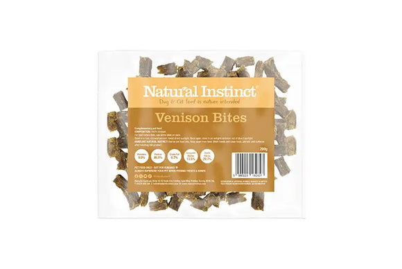 Natural Instinct Venison Bites 200g
