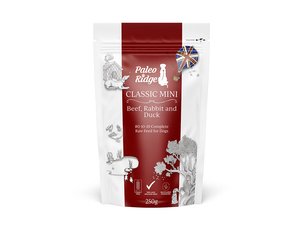 Paleo Ridge Classic Mini Beef, Rabbit & Duck 250g