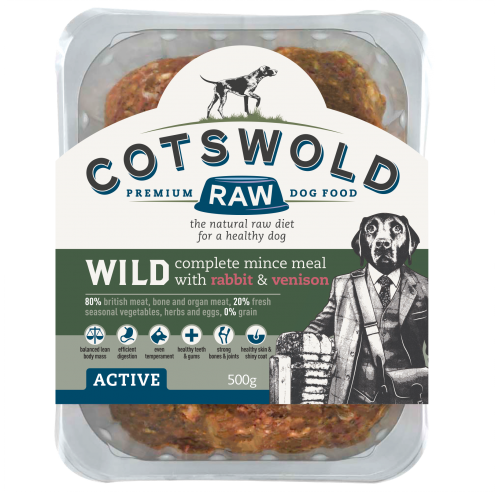 Cotswold Active 80/20 WILD Rabbit & Venison Mince