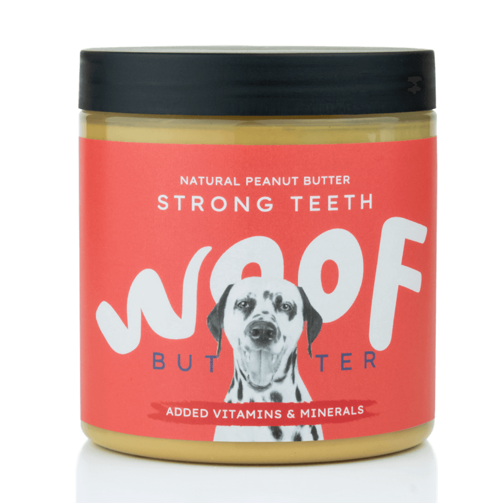 Woof Butter Strong Teeth Health: Natural Peanut Butter for Dogs 250g