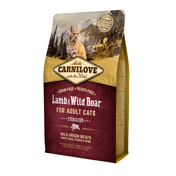 Carnilove Lamb & Wild Boar Dry Cat Food
