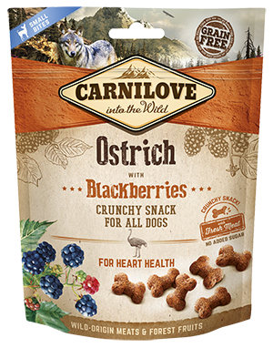 Carnilove Crunchy Snack Ostrich with Blackberries