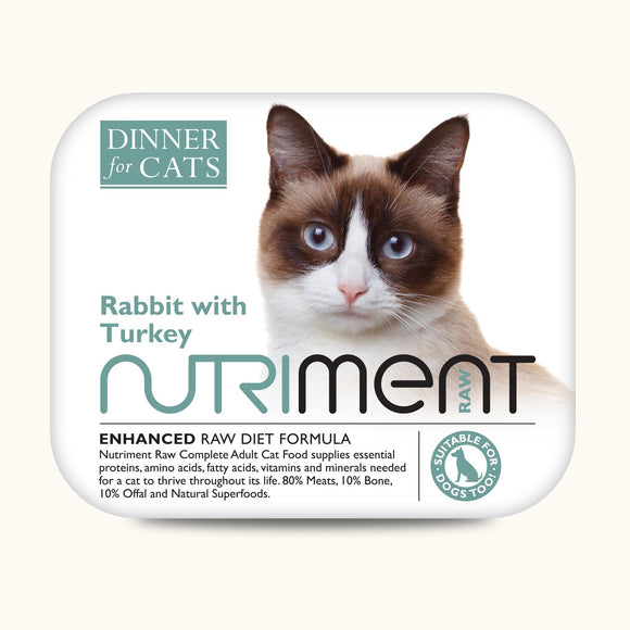Nutriment Dinner for Cats Rabbit Turkey 175g