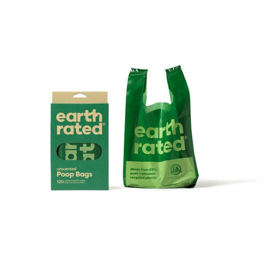 Earth Rated Handle Tie Poop Bags 120 Bags