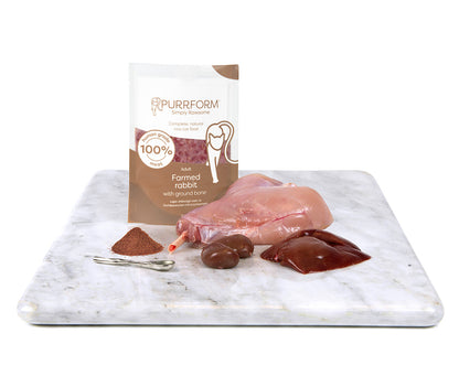 Purrform Farmed Rabbit & Ground Bone 6 x 70g
