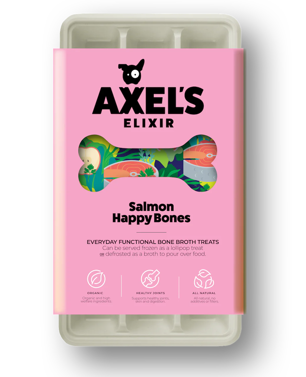 Axel's Elixir Salmon Happy Bones Bone Broth (Pack Of 12)