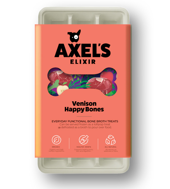 Axel's Elixir Wild Venison Happy Bones Bone Broth (Pack Of 12)