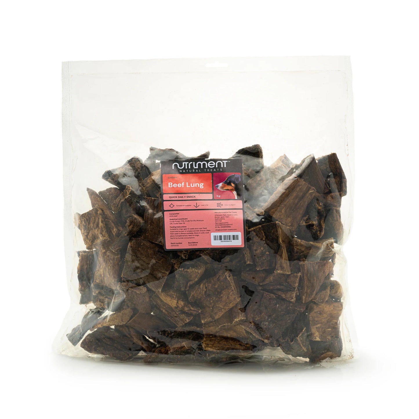 Nutriment Natural Treats Beef Lung 1kg