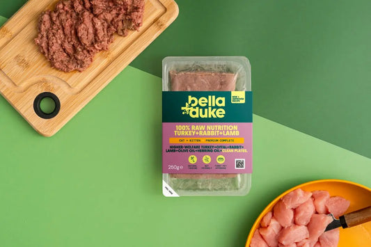 Bella & Duke Cat & Kitten Turkey, Rabbit & Lamb 250g