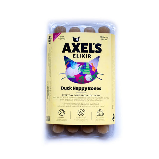 Axel's Elixir For Cats Duck Happy Bones Bone Broth (Pack Of 12)