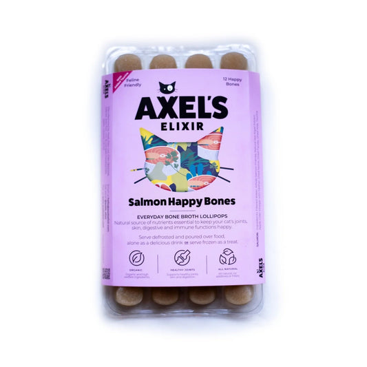 Axel's Elixir For Cats Salmon Happy Bones Bone Broth (Pack Of 12)