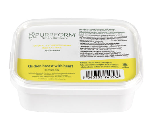 Purrform Chicken Breast with Heart 250g