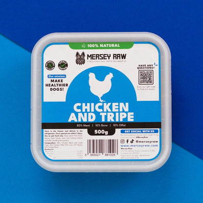 Mersey Raw Chicken & Tripe 500g