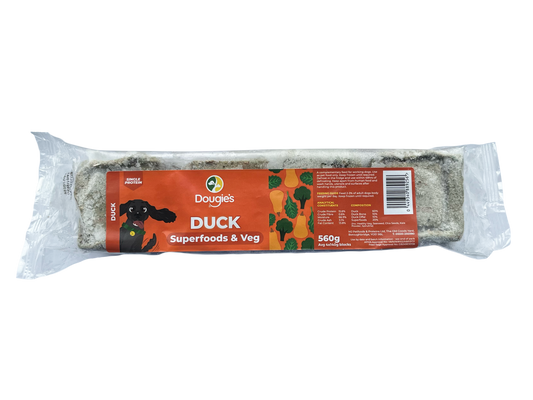 Dougies Duck Superfoods & Veg Single Protein 560g (4 x 140g)