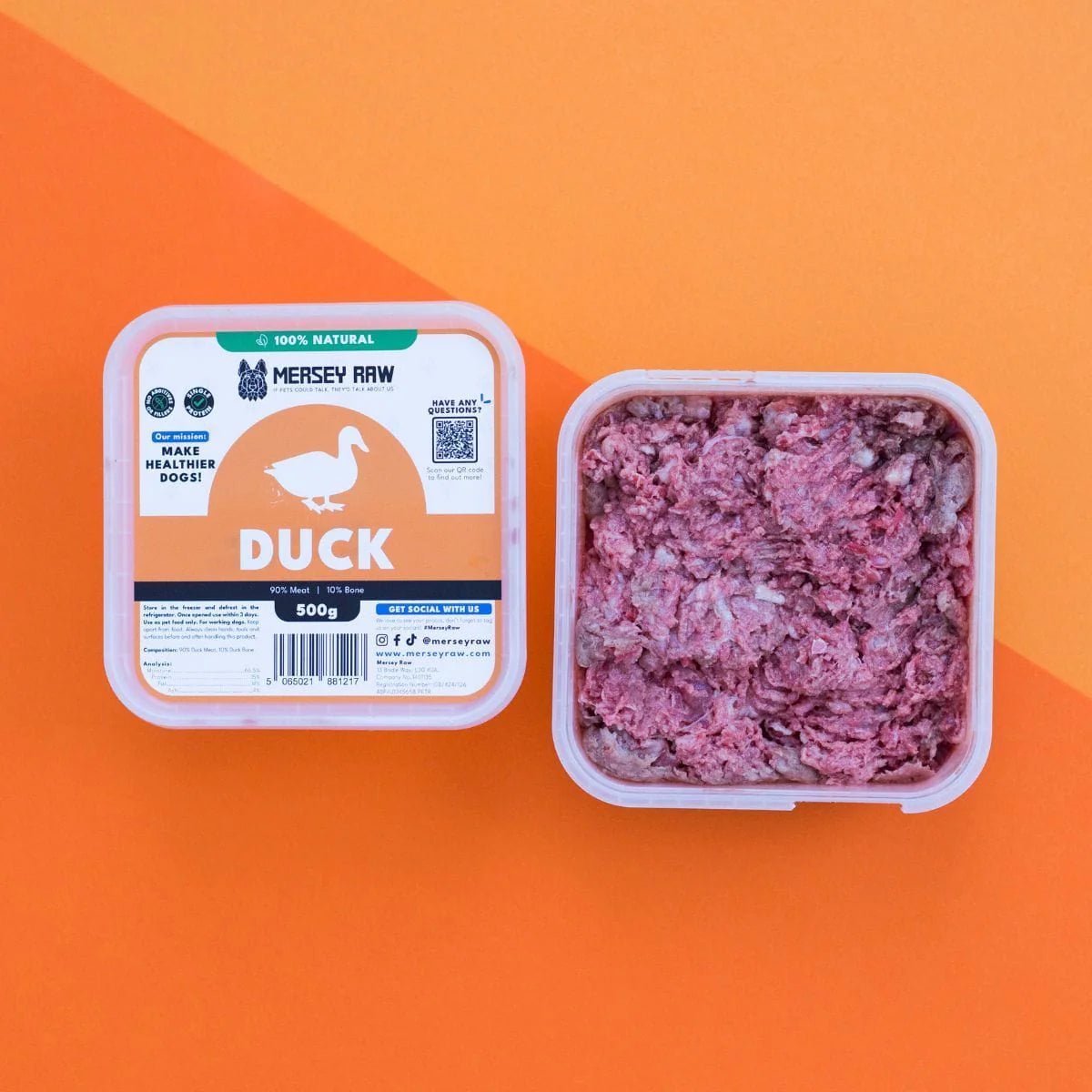 Mersey Raw Duck 500g