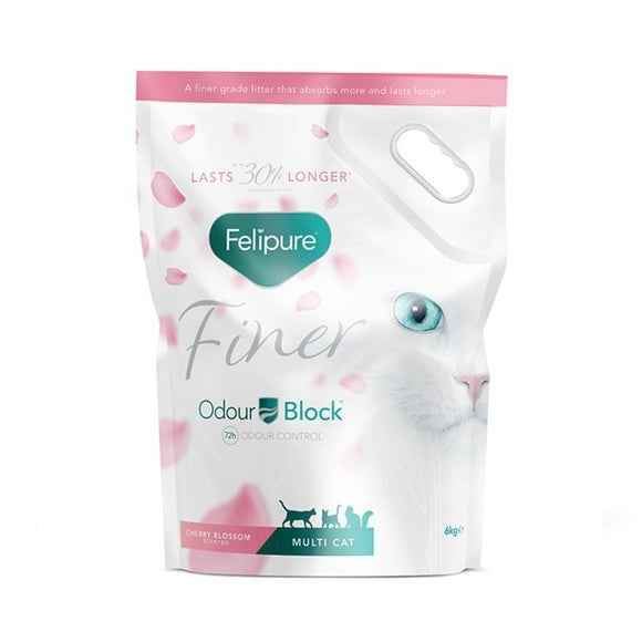 Felipure Finer Odour Block Cherry Blossom Scented Cat Litter 6kg