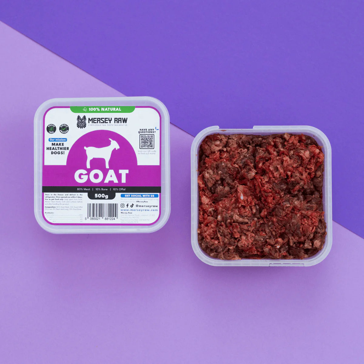 Mersey Raw Goat 500g