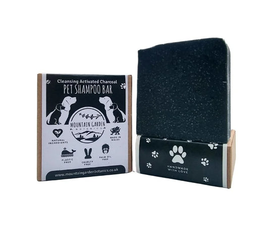 Mountain Garden Botanics Cleansing Activated Charcoal Whitening Shampoo Bar