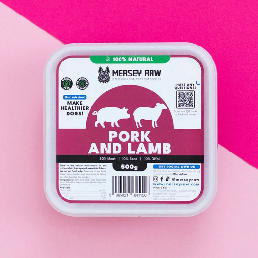 Mersey Raw Pork & Lamb 500g
