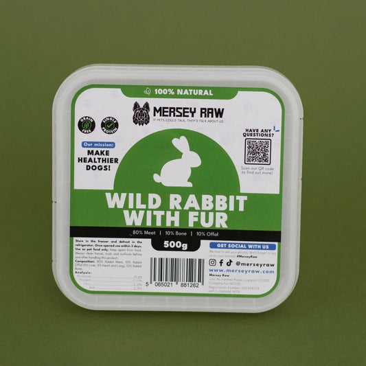Mersey Raw Wild Rabbit with Fur
