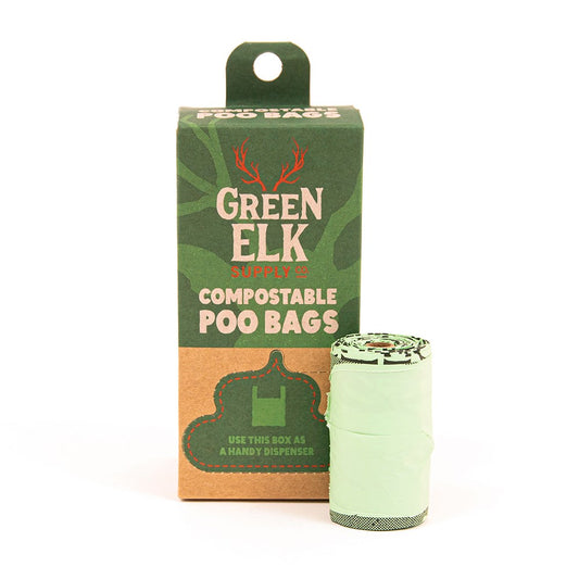 Green Elk Compostable Poo Bags (60 Bags)