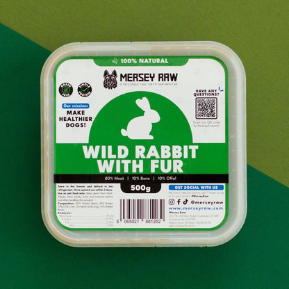 Mersey Raw Wild Rabbit with Fur