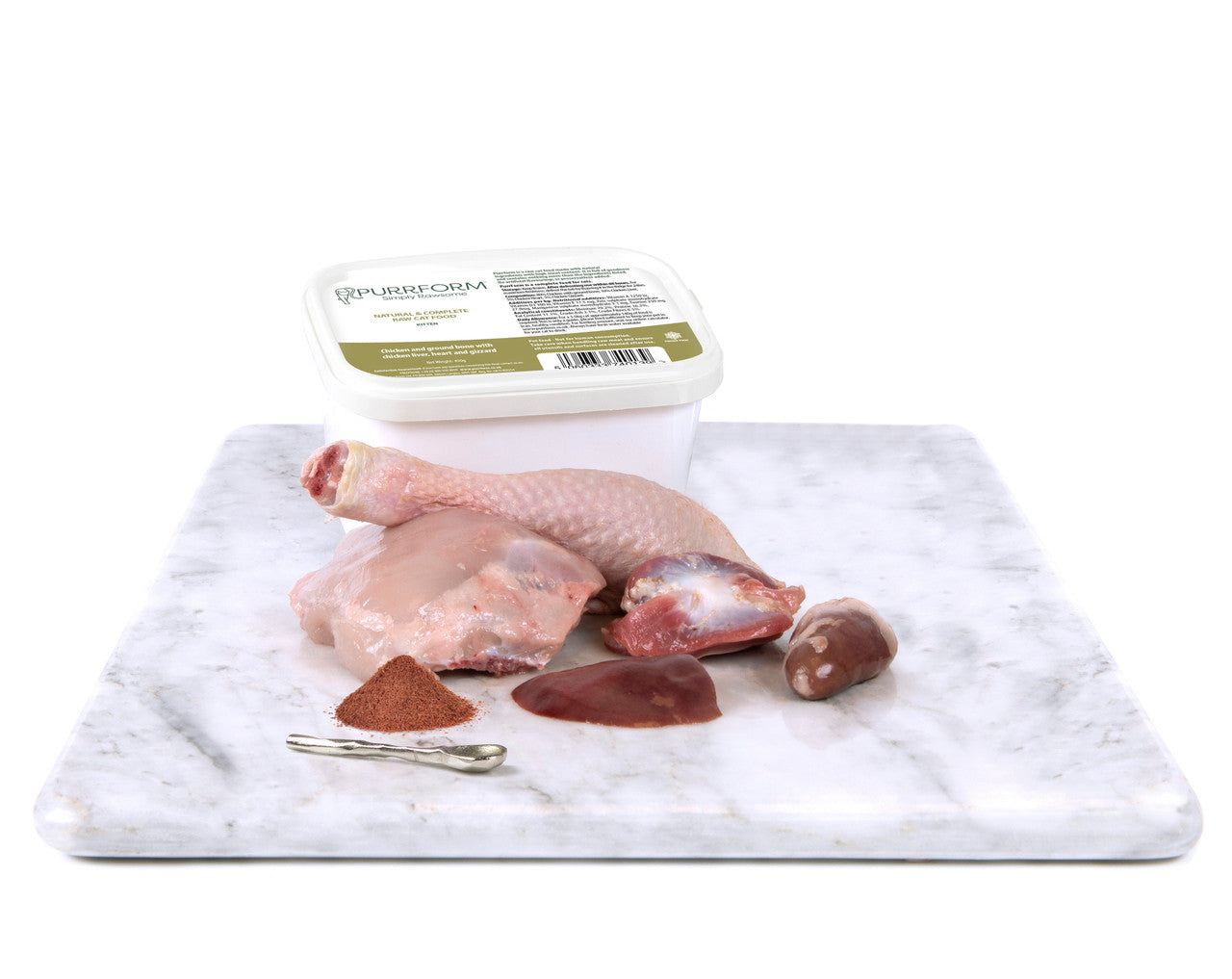 Purrform Kitten - Chicken and Ground Bone with Chicken Liver, Heart & Gizzard 450g