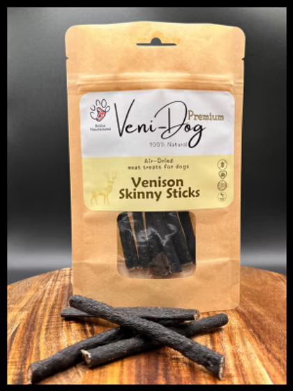 Veni-Dog Pure Venison Skinny Sticks 60g