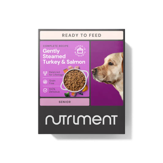 Nutriment Senior Gently Steamed Turkey & Salmon 395g
