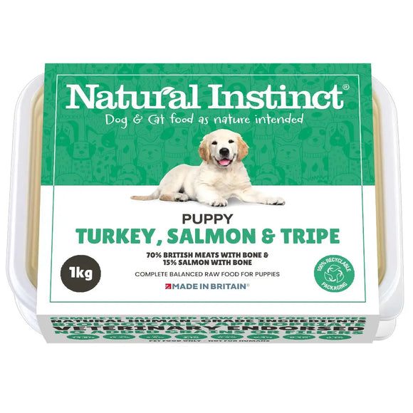 Natural Instinct - Puppy Turkey, Salmon & Tripe