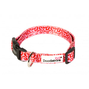 Doodlebone Originals Pattern Collar - Ruby Leopard