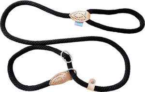 Hemmo & Co Soft Touch Rope Slip Lead Black (14mm)