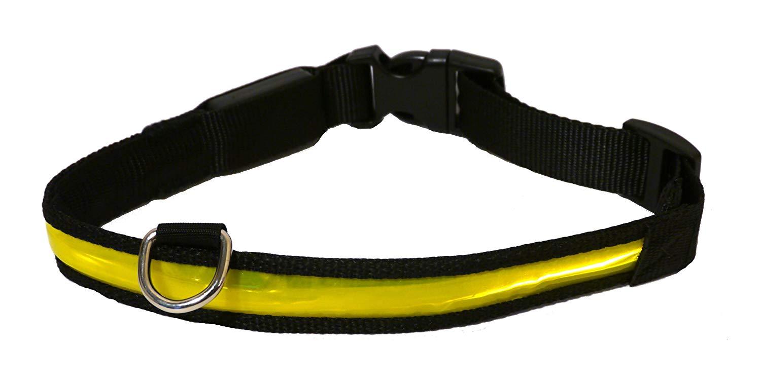 Rosewood Flashing Yellow Collar Large