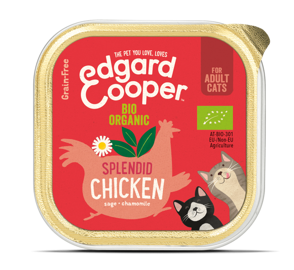 Edgard Cooper Organic Chicken Cup for Cats 19x85g