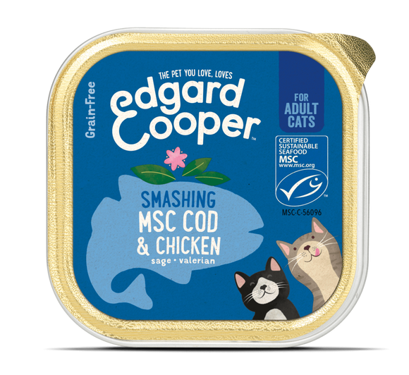 Edgard Cooper MSC Cod & Chicken Cup for cats
