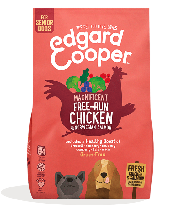 Edgard Cooper Fresh Free-Run Chicken & Norwegian Salmon for Senior Dogs