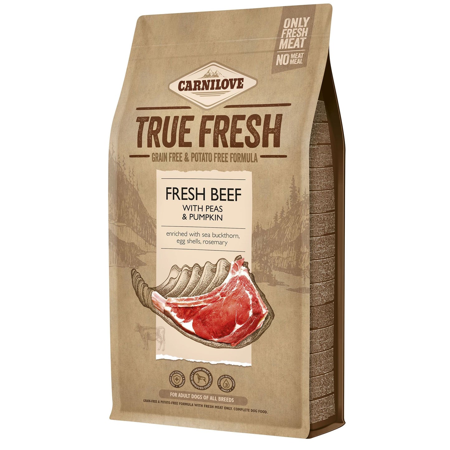 Carnilove True Fresh - Fresh Beef With Peas And Pumpkin 1.4kg