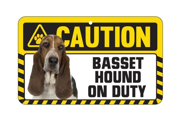 Pet Parade Basset Hound Caution Sign