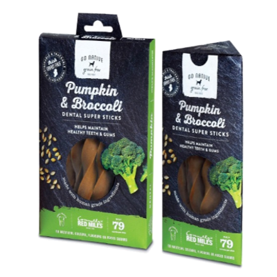Go Native Super Dental Sticks Pumpkin & Broccoli