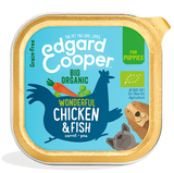 Edgard Cooper Organic Chicken & Fish Cup for Puppies 17x100g