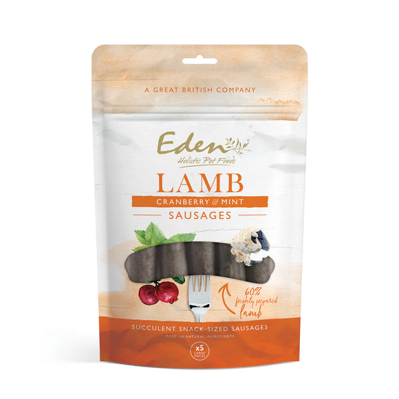 Eden Lamb With Cranberry & Mint Large Sausages (5 Pack)