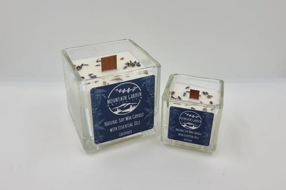 Mountain Garden Natural Soy Wax Large Candle - Lavender