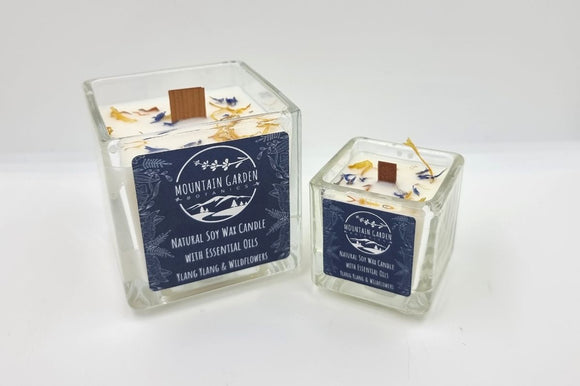 Mountain Garden Natural Soy Wax Candle - Ylang Ylang & Wildflowers