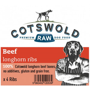 Cotswold Beef Longhorn Ribs X4