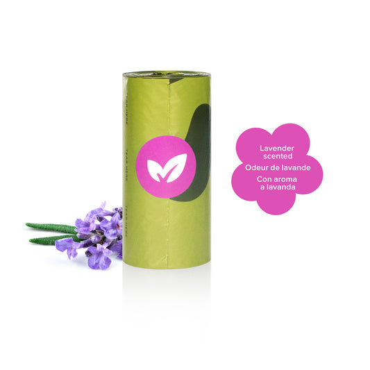 Earth Rated 15 Bag Single Roll - Lavendar Scented