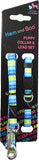 Hemmo & Co Zig Zag Puppy Collar/Lead Set Blue