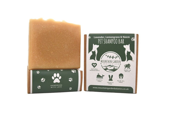 Mountain Garden Pet Shampoo Bar - Lavendar, Lemongrass & Neem